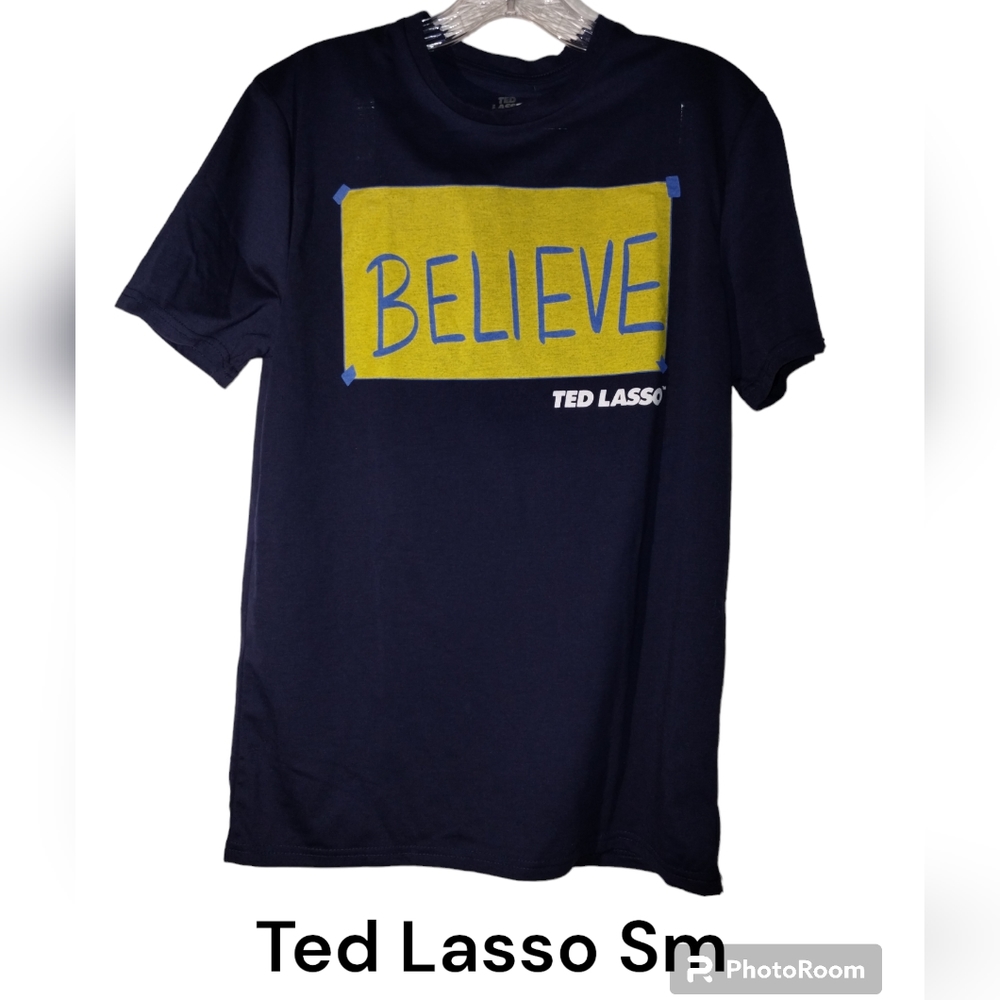 Bundle Ted Lasso Believe 1. T-shirt S Navy And 1.  Book nwot
